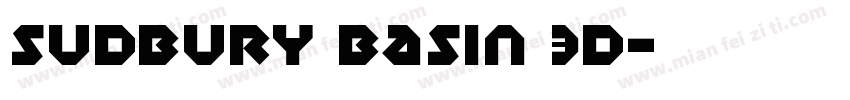Sudbury Basin 3D字体转换